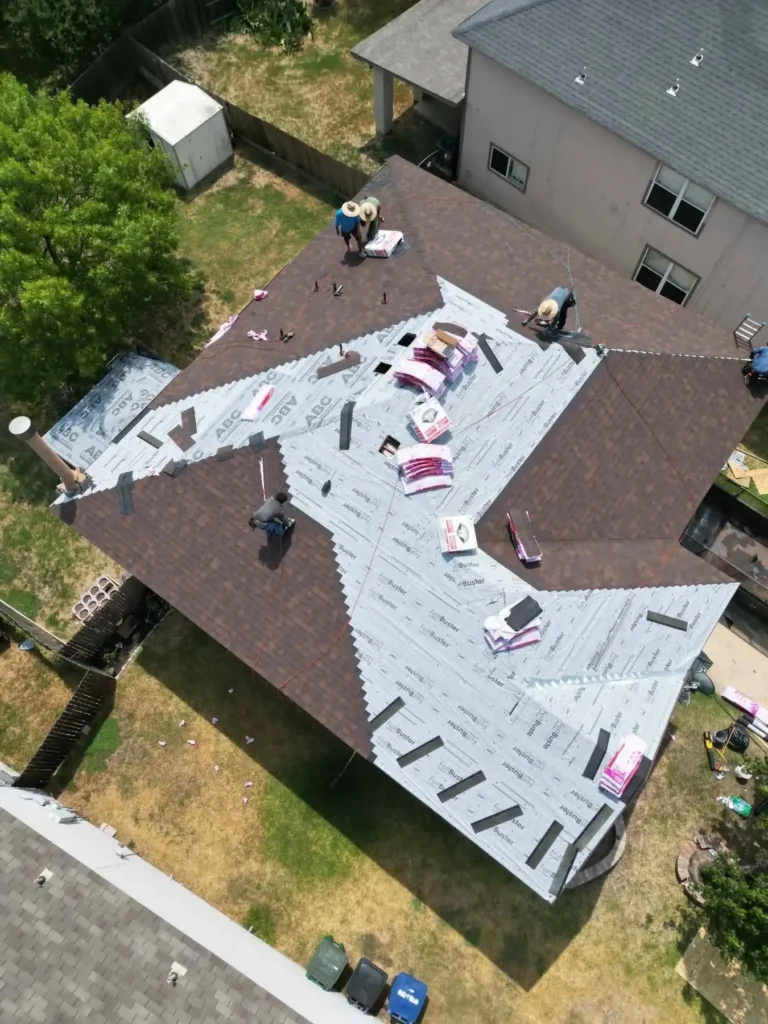 Shingle roof replacement on a home in Torrance, CA